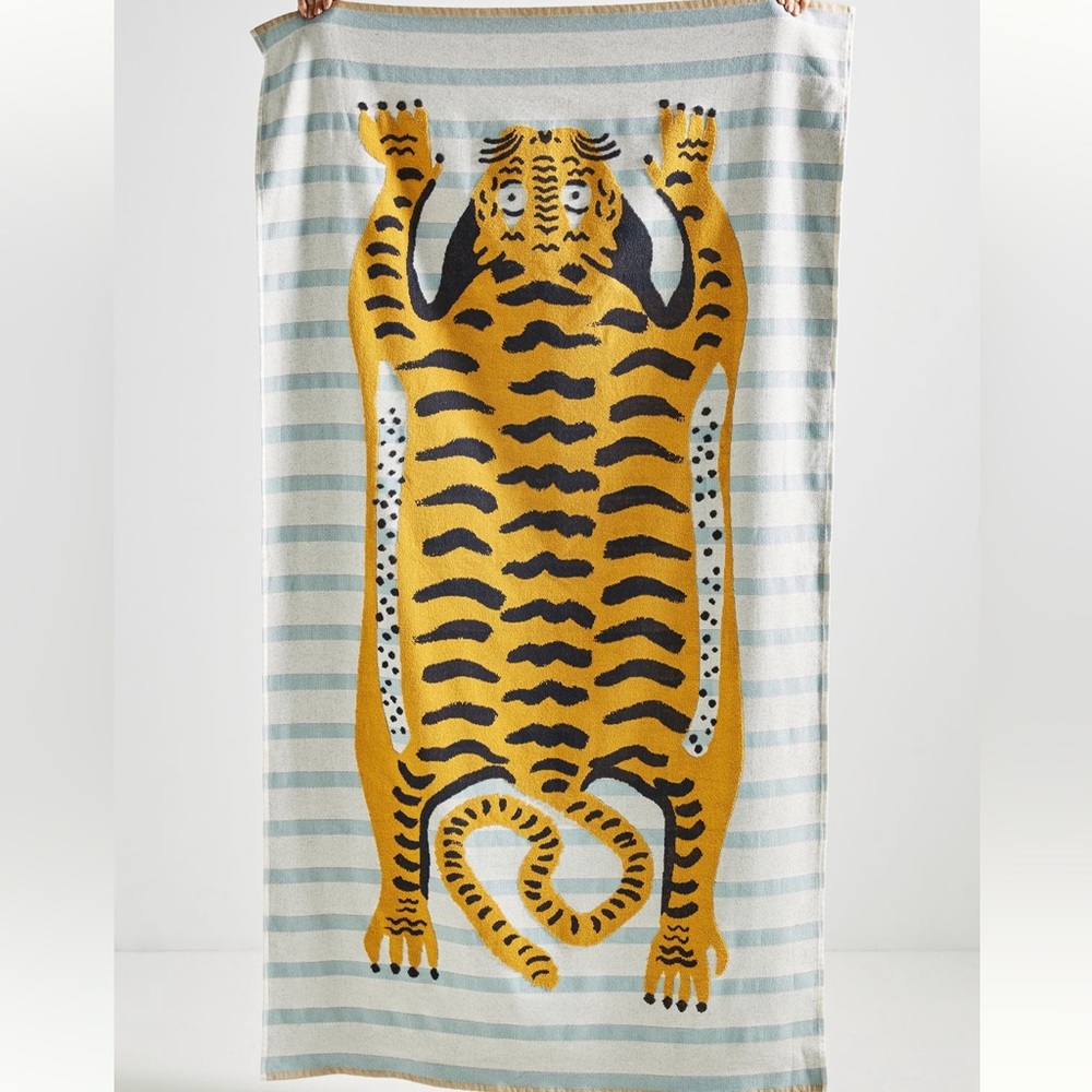 Anthropologie Tiger Beach Towel